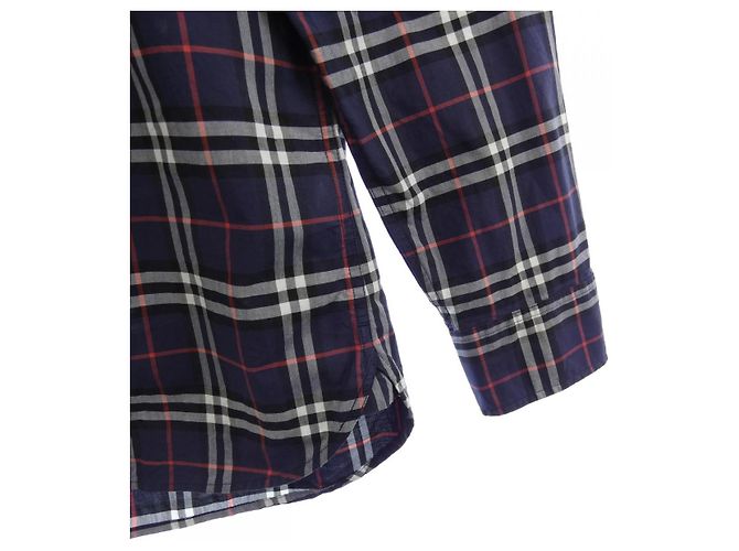Camicia Burberry Rosso Blu Blu navy - vista 6
