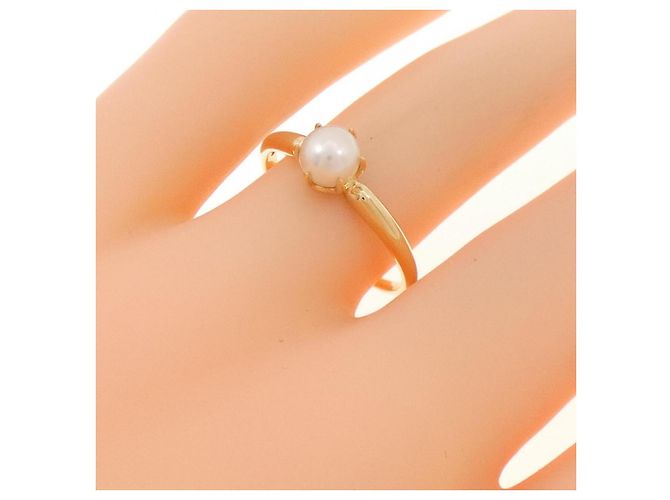 Autre Marque 4℃ Akoya Perlenring in Au750 Golden - Ansicht 5