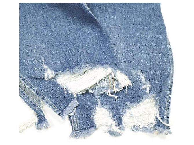 Autre Marque 3×1 EMPIRE CROP FLARE Pantalones de denim de algodón y poliuretano Azul - vista 8