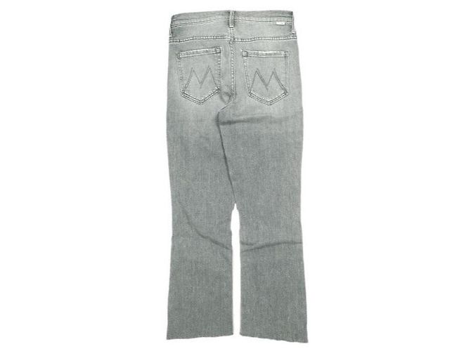 Autre Marque Pantalones de denim de algodón MOTHER THE INSIDER CROP STEP FRAY Castaño - vista 2