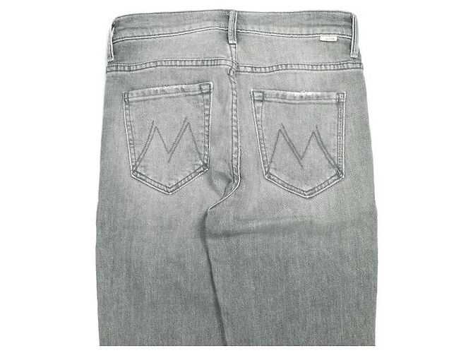 Autre Marque Pantalones de denim de algodón MOTHER THE INSIDER CROP STEP FRAY Castaño - vista 5