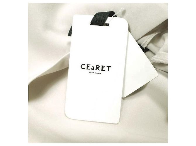 Autre Marque CEaRET Tack Rüschenbluse aus Polyester Beige - Ansicht 4