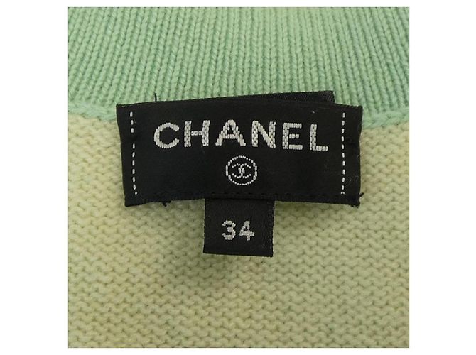 Timeless Rebeca CHANEL 100% Cachemira Verde - vista 5