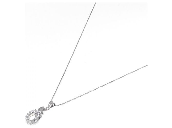 Autre Marque Collana con diamante PT950 Argento - vista 2