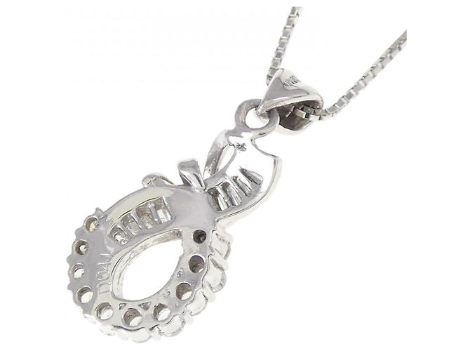 Autre Marque Collana con diamante PT950 Argento - vista 4