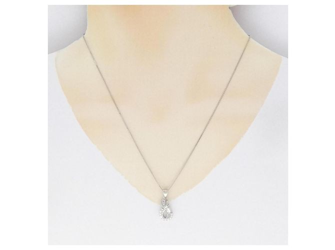Autre Marque Collana con diamante PT950 Argento - vista 6