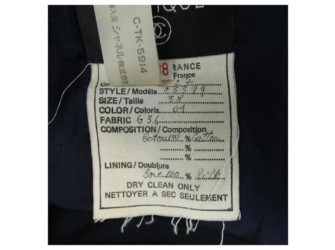 Timeless Chanel Kleid Blau Marineblau - Ansicht 3