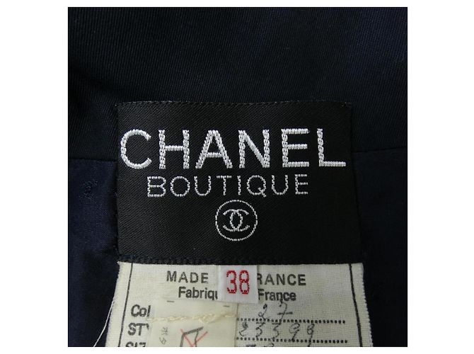 Timeless Chanel Kleid Blau Marineblau - Ansicht 4