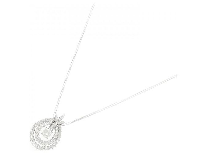 Autre Marque Collana 2-way in oro bianco Au750 e diamanti Argento - vista 2