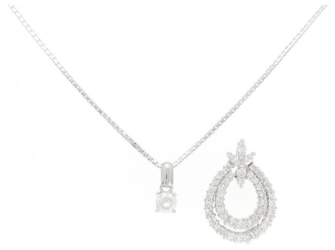 Autre Marque Collana 2-way in oro bianco Au750 e diamanti Argento - vista 6