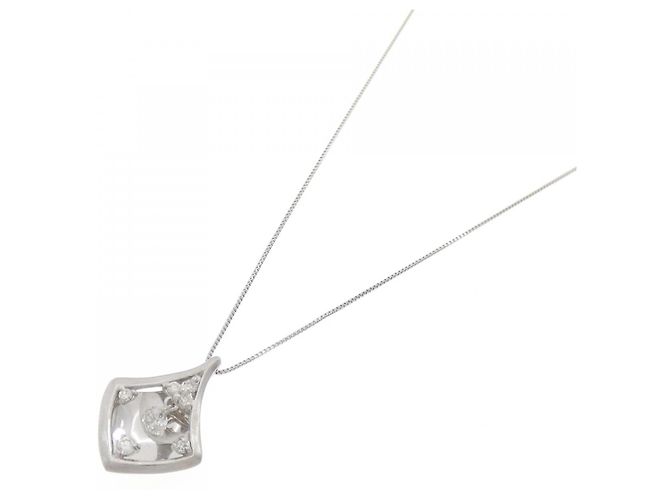 Autre Marque Collana di Diamanti Pt900 Pt850 Argento - vista 2