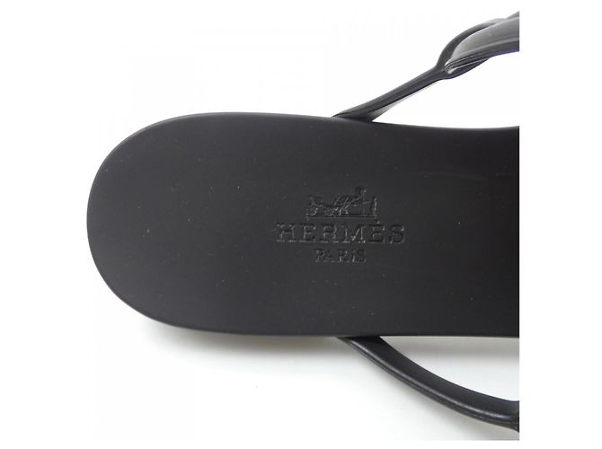 Hermès Sandali in gomma Hermes Nero - vista 6