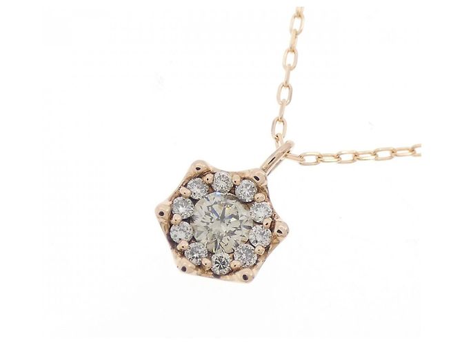 Autre Marque Collana con Diamanti Au750 Rosa - vista 3