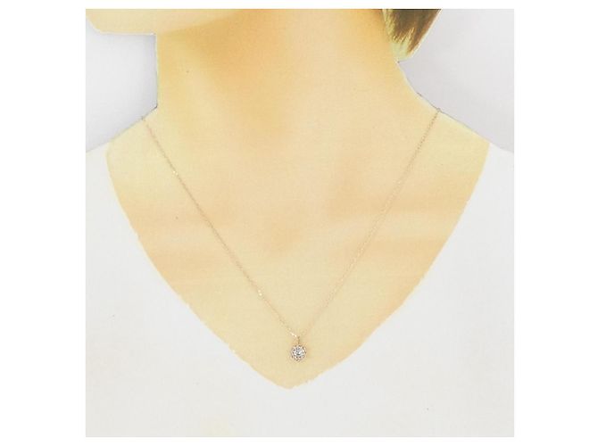 Autre Marque Collana con Diamanti Au750 Rosa - vista 6