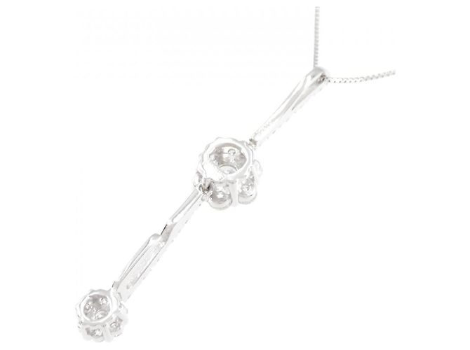 Autre Marque Collana in oro bianco Au750 e diamanti 2-way Argento - vista 4