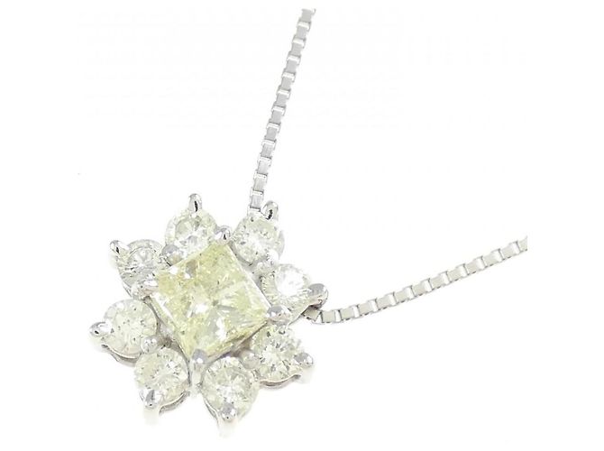 Autre Marque Collana in platino e diamanti Argento - vista 3