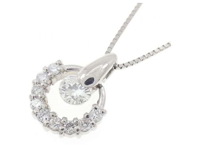 Autre Marque Collana di Diamanti PT900 PT850 Argento - vista 3