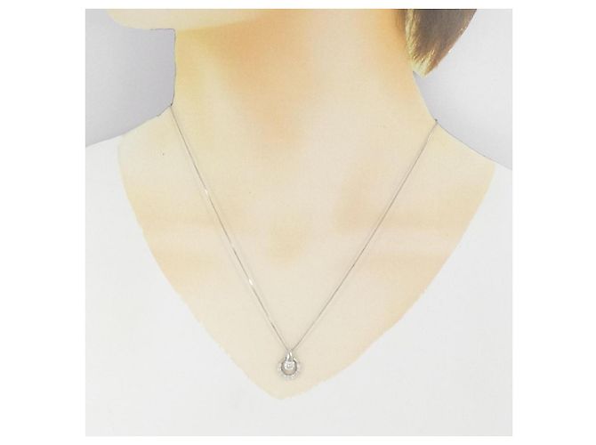 Autre Marque Collana di Diamanti PT900 PT850 Argento - vista 6