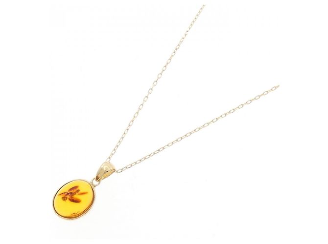 Autre Marque Collana in Ambra Au750 D'oro - vista 2