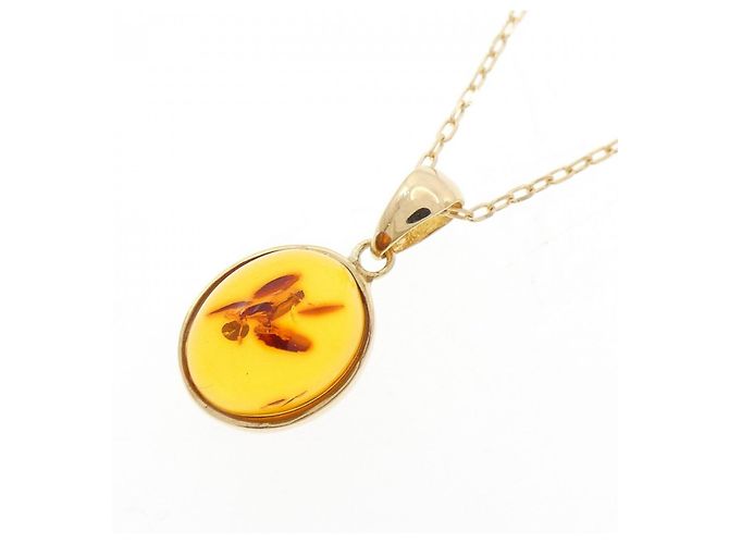 Autre Marque Collana in Ambra Au750 D'oro - vista 3