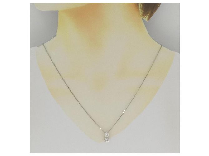 Autre Marque Collana in platino e diamanti Argento - vista 6