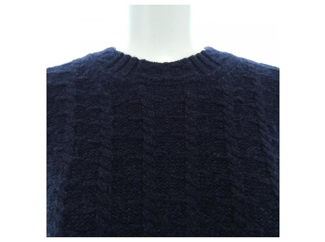 Timeless Tejido de cachemira Chanel Azul Azul marino - vista 5