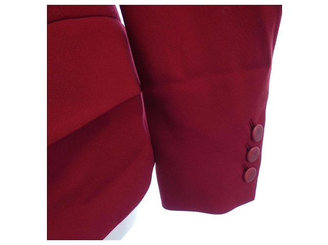 Hermès Giacca in lana e acetato Hermes Rosso - vista 6