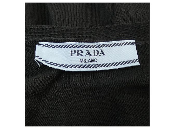 Cárdigan de seda Prada P25L07 S221 10OW Negro - vista 4