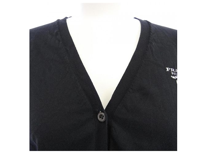 Cárdigan de seda Prada P25L07 S221 10OW Negro - vista 5