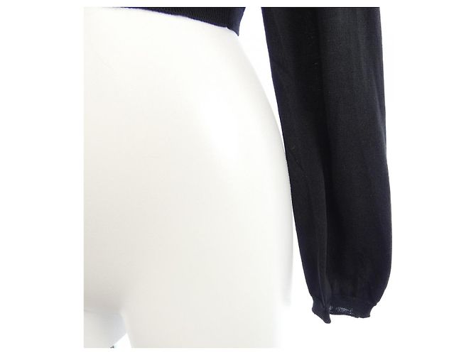 Cárdigan de seda Prada P25L07 S221 10OW Negro - vista 6