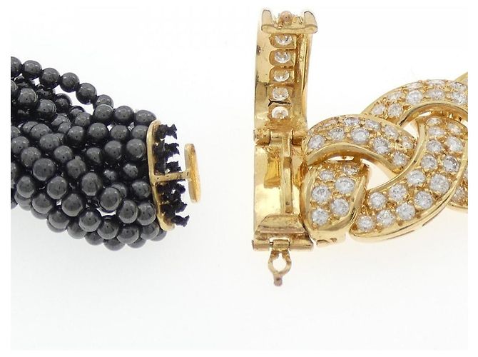 Van Cleef & Arpels Au750 Hämatit Diamant Halskette Schwarz - Ansicht 5