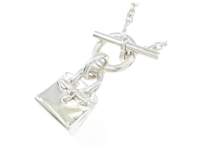 Hermès Collana Hermes Amulette Birkin in argento 925 - vista 3