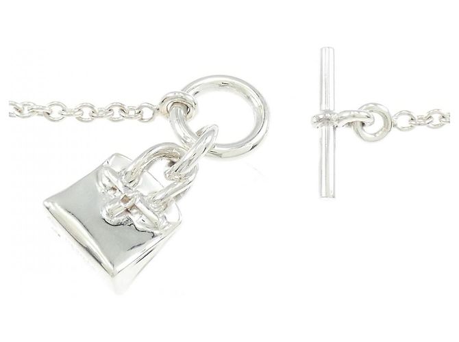 Hermès Collana Hermes Amulette Birkin in argento 925 - vista 5