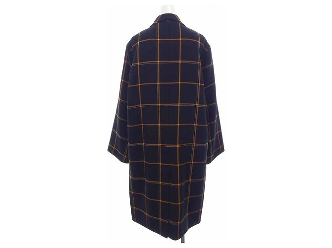 Hermès Abrigo de lana Hermes 34 Negro Naranja - vista 2