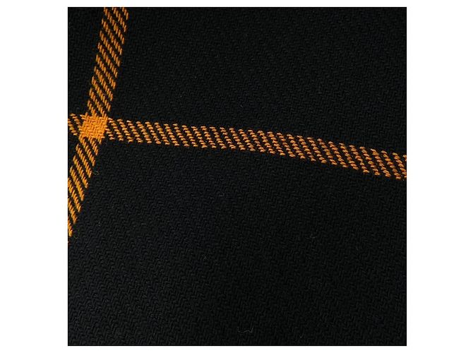 Hermès Abrigo de lana Hermes 34 Negro Naranja - vista 7