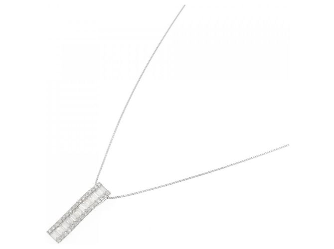 Autre Marque Collana di Diamanti PT900 PT850 Argento - vista 2