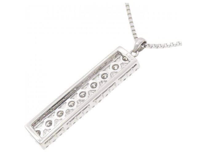 Autre Marque Colar de Diamante PT950 PT850 Prata - vista 4