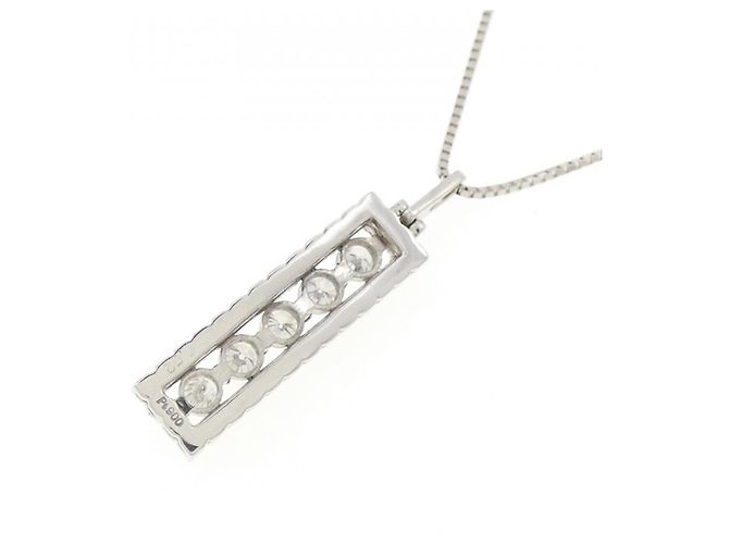 Autre Marque Collana di Diamanti PT900 PT850 Argento - vista 4