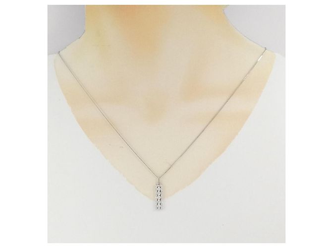 Autre Marque Collana di Diamanti PT900 PT850 Argento - vista 6