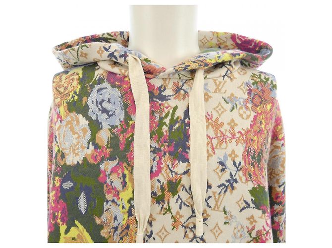 Sudadera con capucha Louis Vuitton Rosa Beige Verde - vista 5