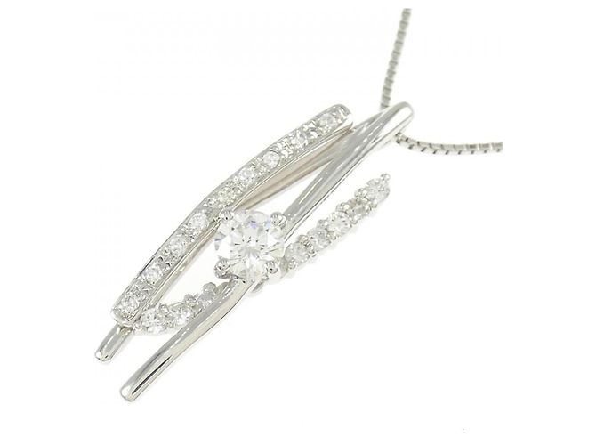 Autre Marque Collana di Diamanti Pt900/Pt850 Argento - vista 3
