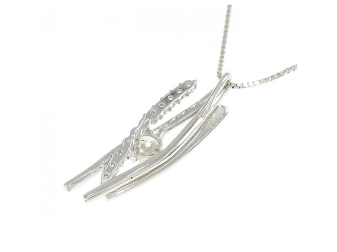 Autre Marque Collana di Diamanti Pt900/Pt850 Argento - vista 4