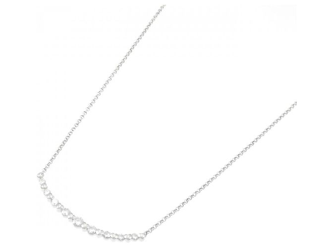 Autre Marque Collana di Diamanti PT900 PT850 Argento - vista 2