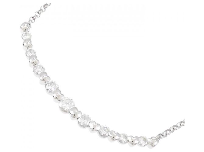 Autre Marque Collana di Diamanti PT900 PT850 Argento - vista 3