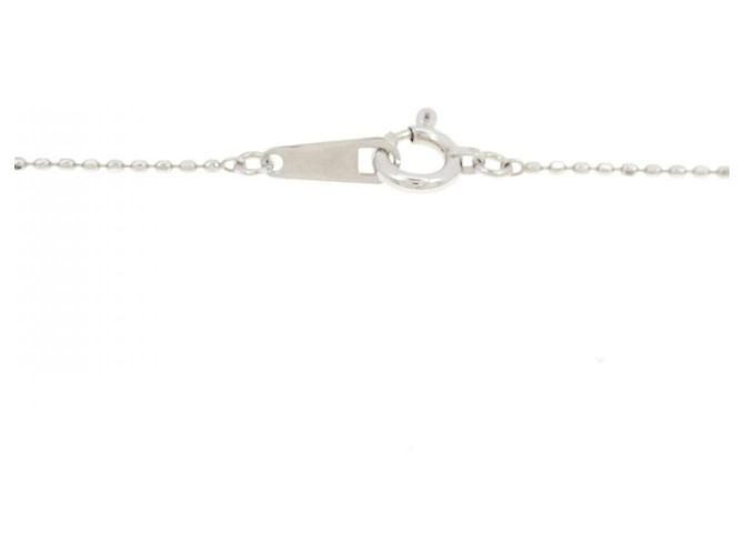 Autre Marque Au750 Weißgold Drei-Steine-Diamantkette - Ansicht 5