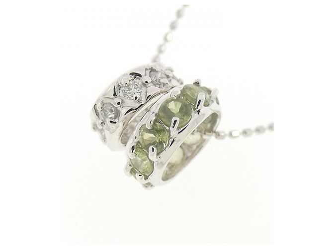 Autre Marque Collana 2-way in Peridoto Au750 Verde - vista 3