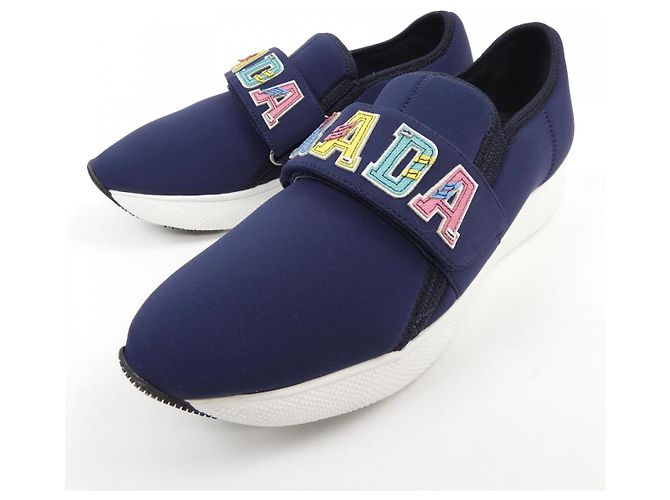 Prada 1S112I Sneaker Blau Marineblau - Ansicht 3