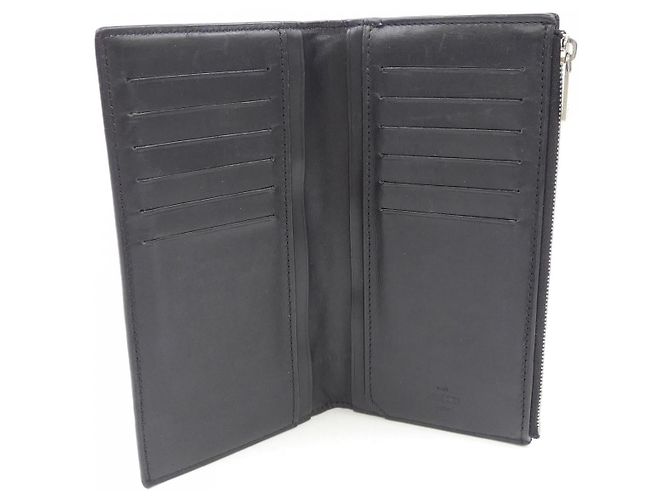Berluti Leder-Langgeldbörse Schwarz - Ansicht 4
