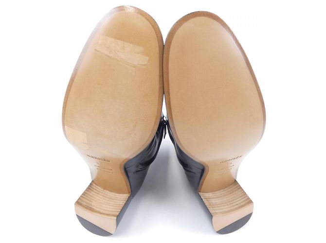 Hermès Bottines Hermes Noir - vue 4