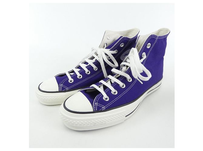 Autre Marque Converse Leder-Sneaker Lila - Ansicht 3